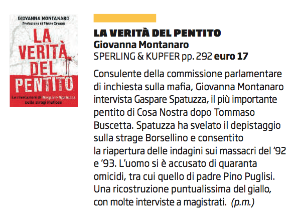 La Verità del Pentito - Giovanna Montanaro - ilVenerdi Repubblica 20 dicembre 2013